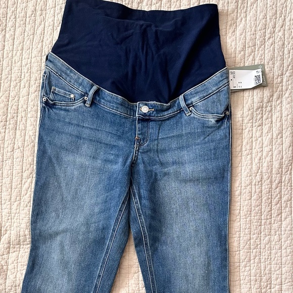 H&M Denim - H&M Women's Maternity Straight Leg Jeans - Dark Blue